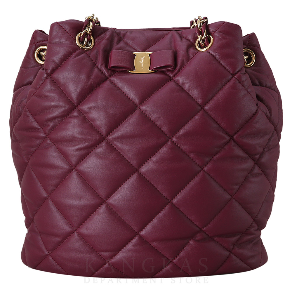 FERRAGAMO(USED)페레가모 바라리본 버킷백